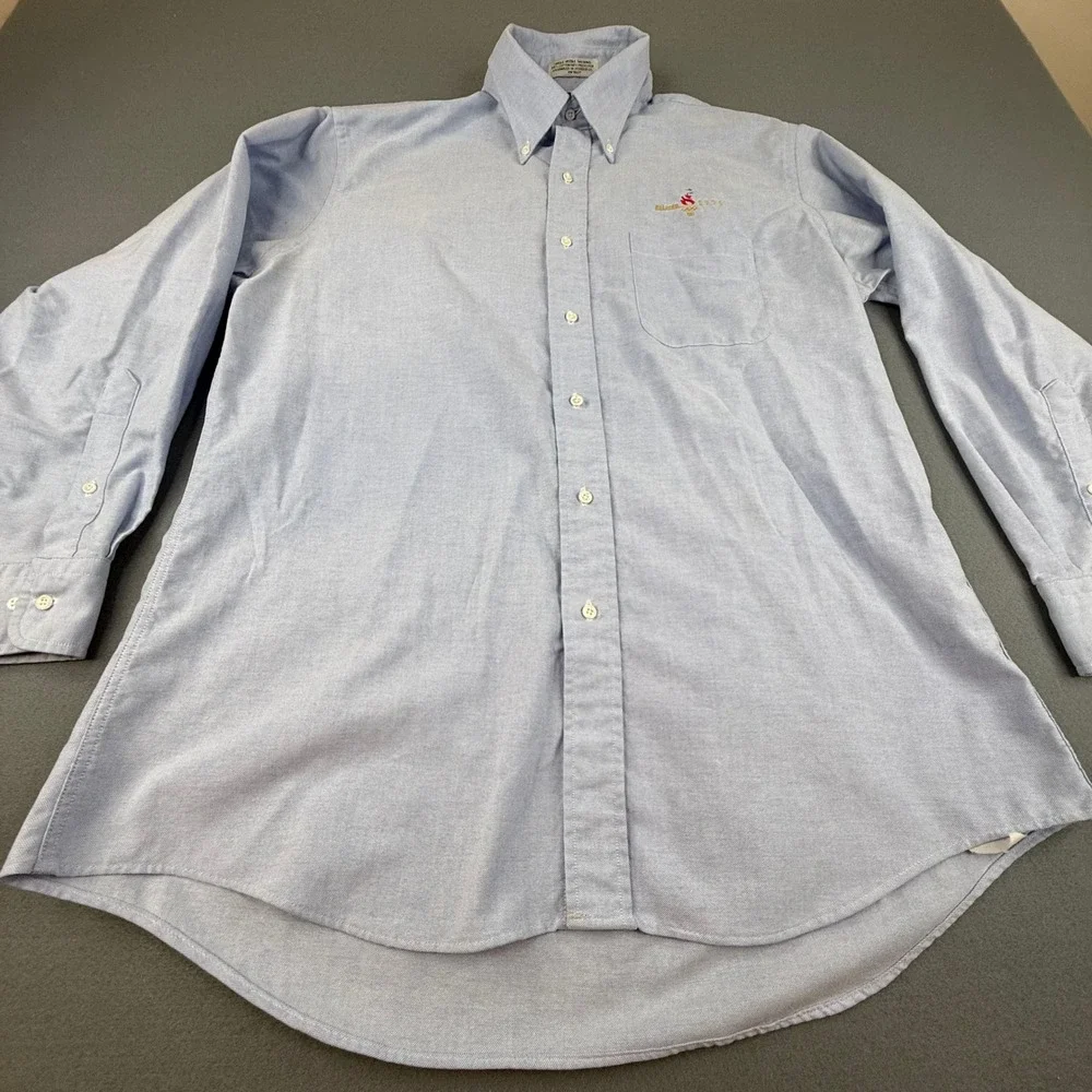 Vintage Olympic Game sCollection Shirt Men XL Blue Atlanta 1996 Oxford Button Up